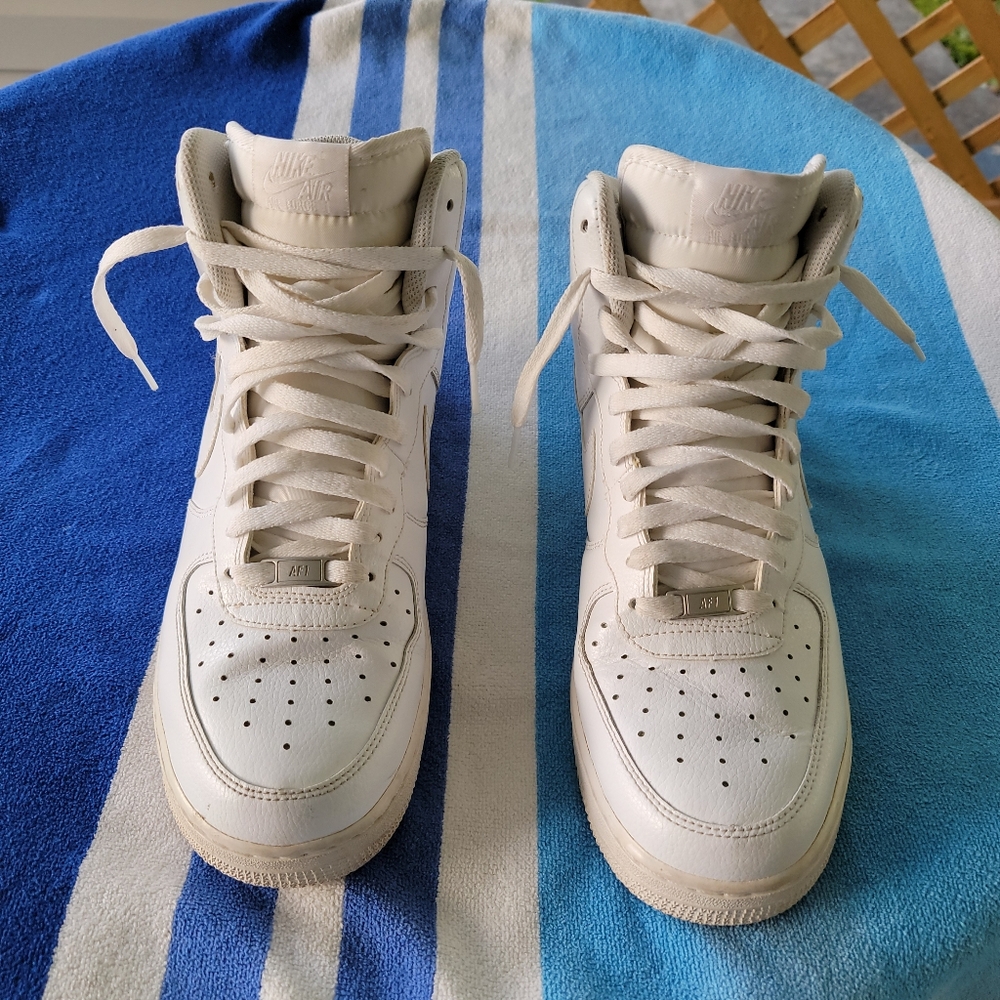 Nike Air Force 1 high top sneakers shoes Men's Size 10 - Picture 5 of 13
